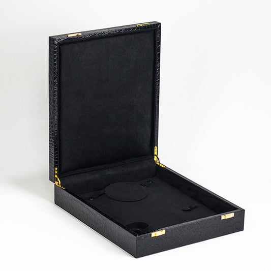 BX083 Glossy Black Jewellery Set Display Box