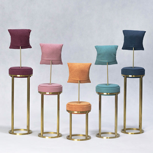 BH013 Multicolor Bracelet Display Pillows with Metal Base