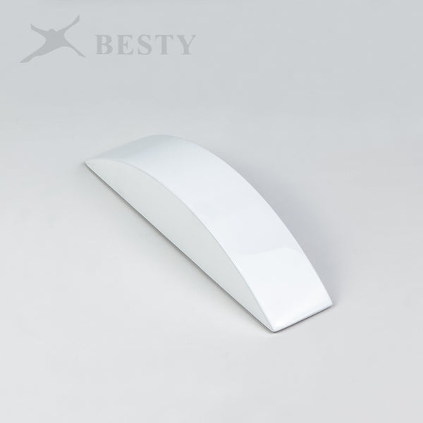 BH080 Glossy White Bracelet Display Ramp Holder