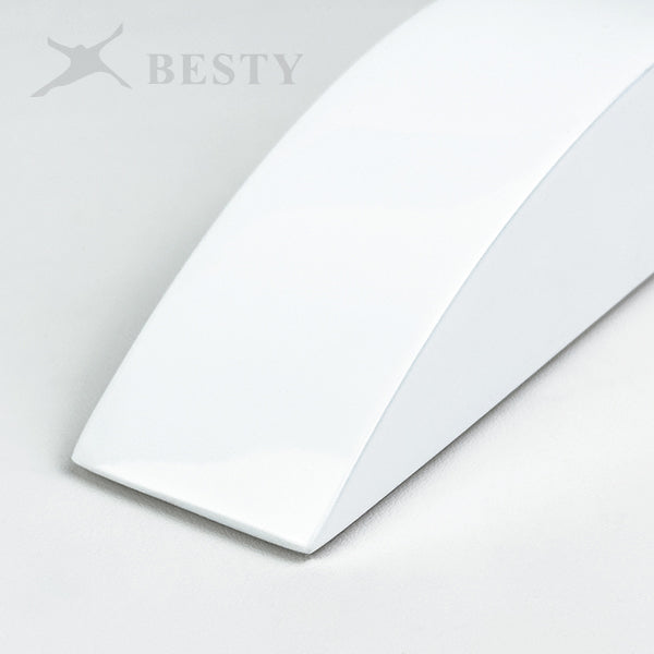 BH080 Glossy White Bracelet Display Ramp Holder