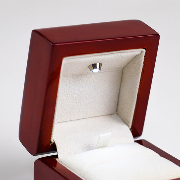BX001 Ring Box with Light Wooden Jewelry Dispaly Box