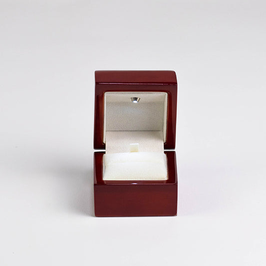 BX001 Ring Box with Light Wooden Jewelry Dispaly Box
