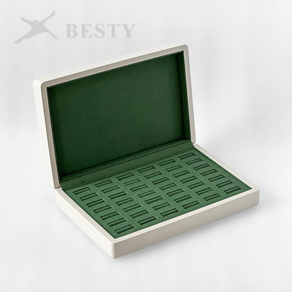 BX128 Wooden Jewelry Ring Display Box Organizer