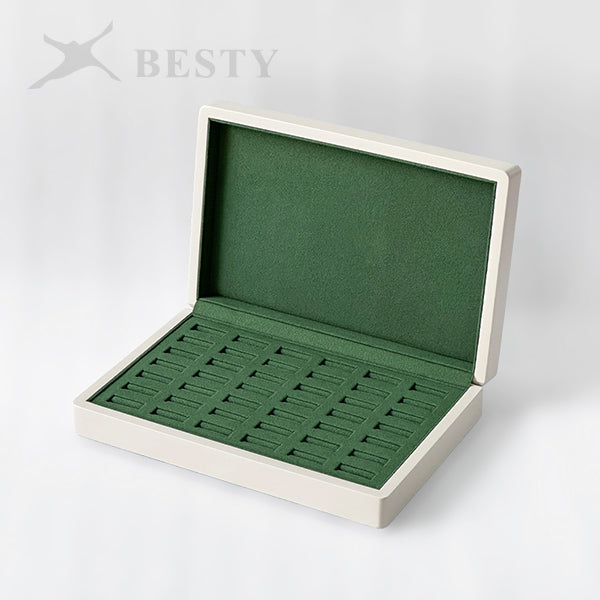 BX128 Wooden Jewelry Ring Display Box Organizer
