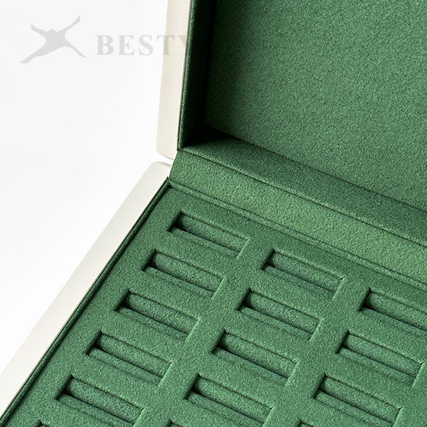 BX128 Wooden Jewelry Ring Display Box Organizer