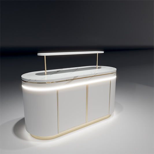 CM006 Makeup Display Counter Cosmetic Display Stand Lighted