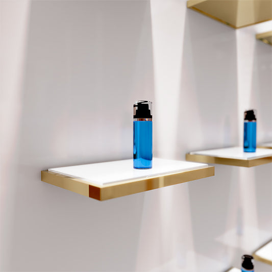 CM009 Beauty Store Makeup Display Rack with Shelves Wall Mounted