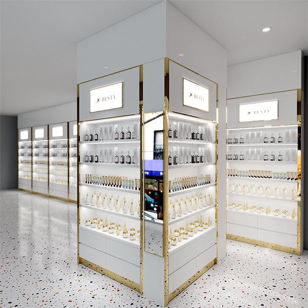 CM017 Custom Makeup Display Rack Cabinet for Store