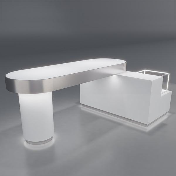 CR007 Clothing Store Display Tables Set with LED Light