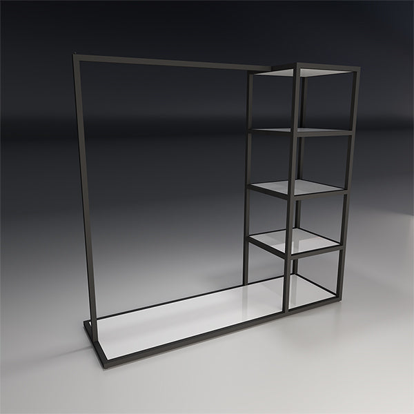 CR018 Clothes Rack Retail Displays Stand with 4 Shelves