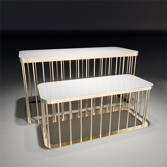 CR029 Retail Clothing Display Tables Set Custom