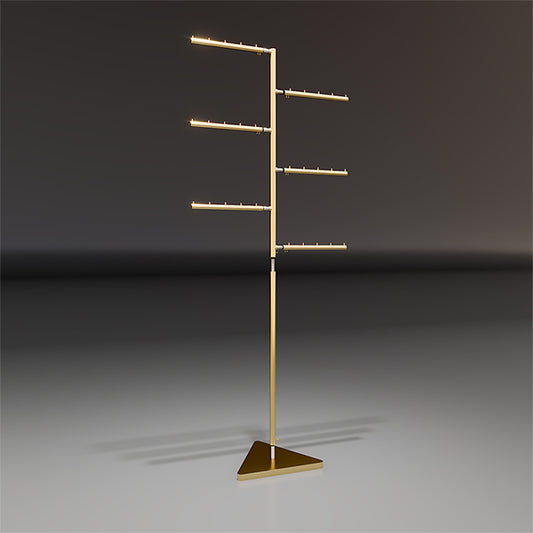 CR068 Commercial Coat Display Metal Rack Standing Detachable