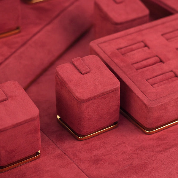 DS038 Customized Ring Display Holder Stand with Metal Base | Besty Display