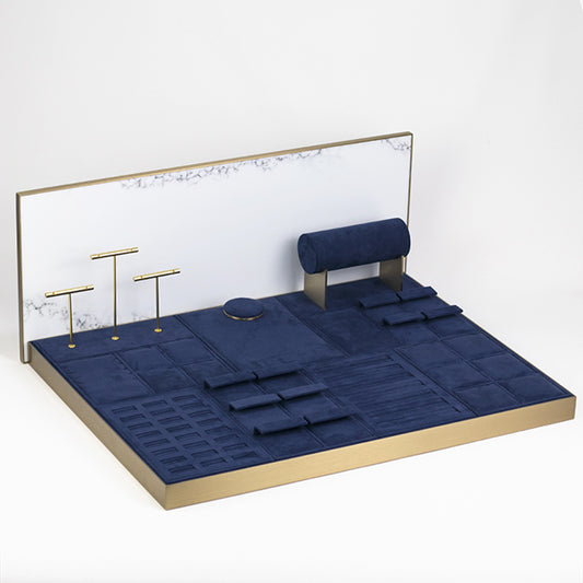 DS048 Jewelry Store Counter Display Tray Holder Set | Besty Display