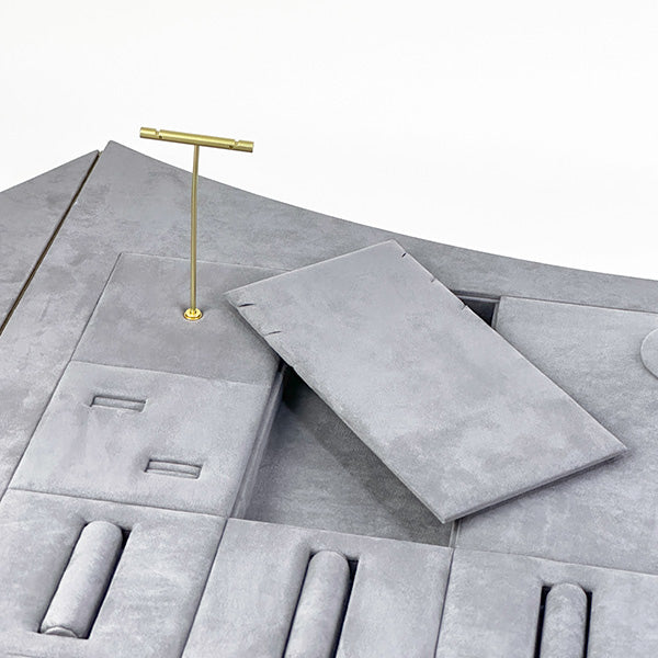 DS304 Jewelry Store Counter Display Tray Set Pendant Earring Ring Holder | Besty Display