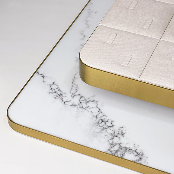 DS309 Jewelry Display Holder Trays Set Marble Base