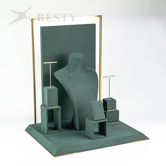 DS336 Jewelry Display Stand Set with Backboard