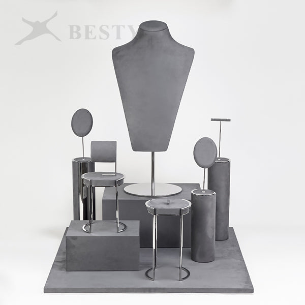 DS357 Jewelry Store Window Display Stand Set