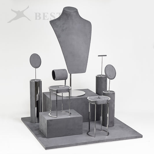 DS357 Jewelry Store Window Display Stand Set