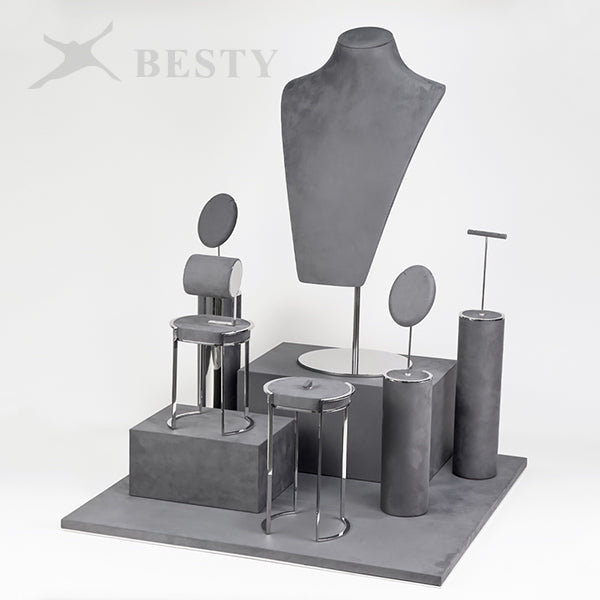 DS357 Jewelry Store Window Display Stand Set