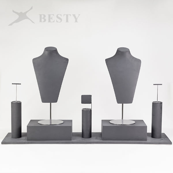 DS358 Jewelry Store Window Display Stand Set
