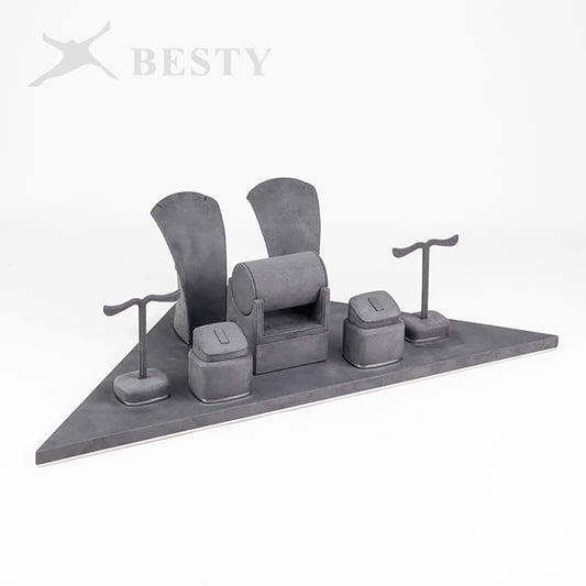 DS361 Jewelry Store Corner Display Stand Set