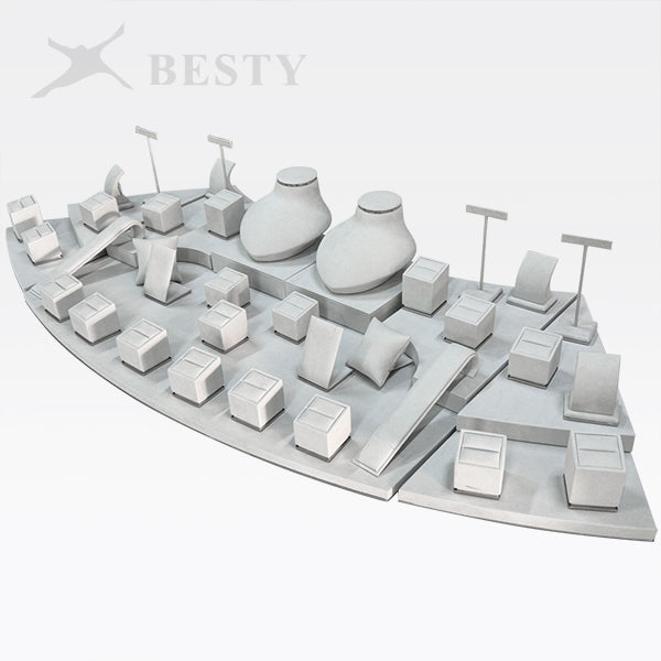 DS371 Curved Jewelry Display Set