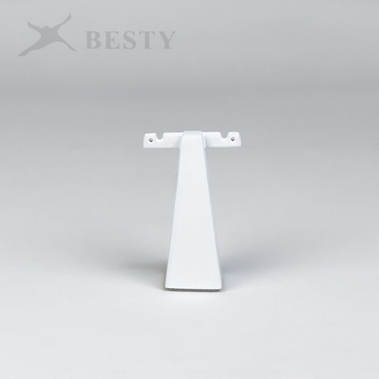 EH072 Glossy White Earring Display T-Bar Stand