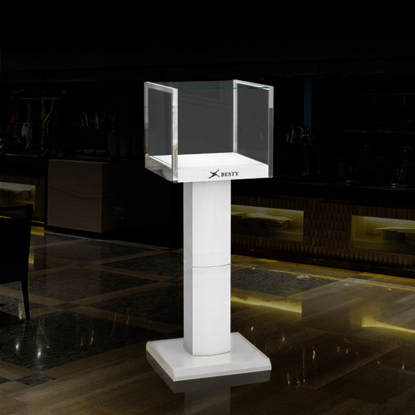 EX-001 Exhibition Trade Show Jewelry Tower Showcase | Besty Display