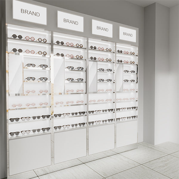 GD006 Sunglass Wall Display Case with Mirror