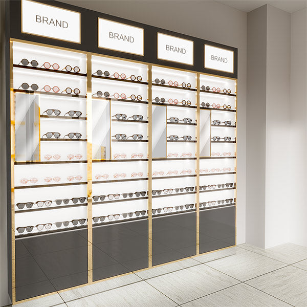 GD006 Sunglass Wall Display Case with Mirror