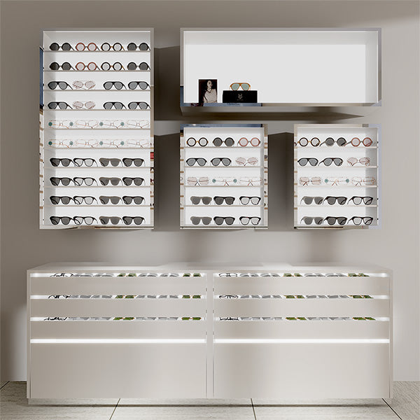 GD007 Retail Store Wall Mounted Sunglass Display Case