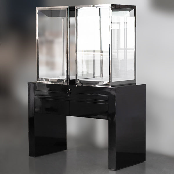 MT-05 Jewelry Display Window Showcase High Gloss Black | Besty Display