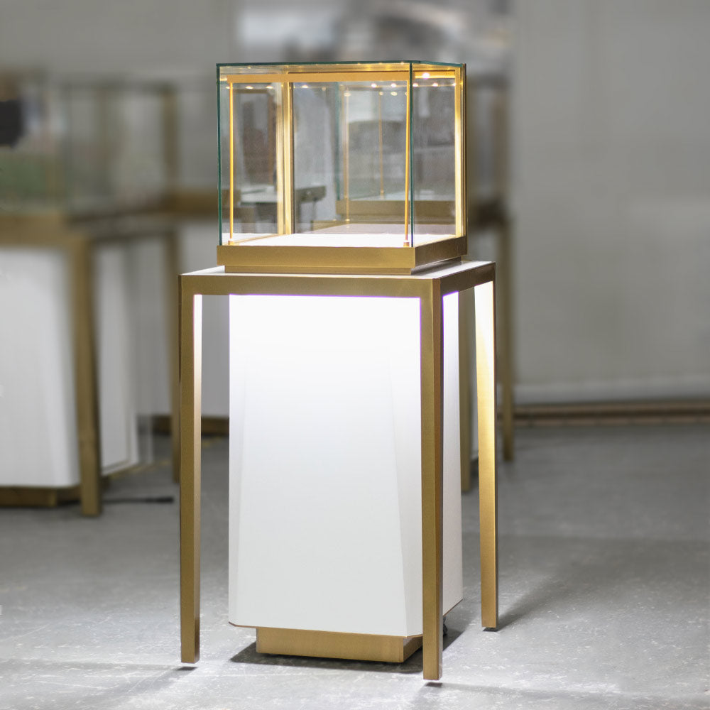 MT-27 Luxury Jewelry Pedestal Display Case | Besty Display