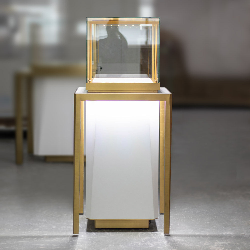 MT-27 Jewelry Tower Showcase Pedestal Display Case | Besty Display