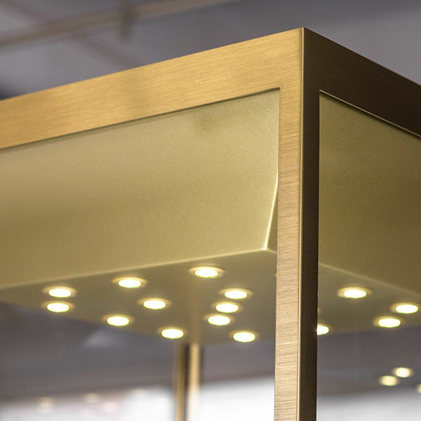 MT-31 LED Glass Showcase Tower Jewelry Display Case