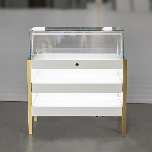 MT-40 Custom Made Jewelry Counter Display Case with Drawer | Besty Display