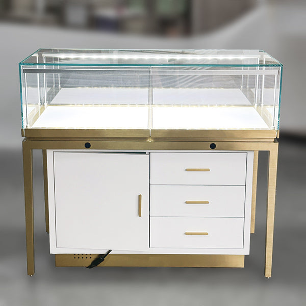 MT-43-Storage Jewelry Display Counter Glass Showcase