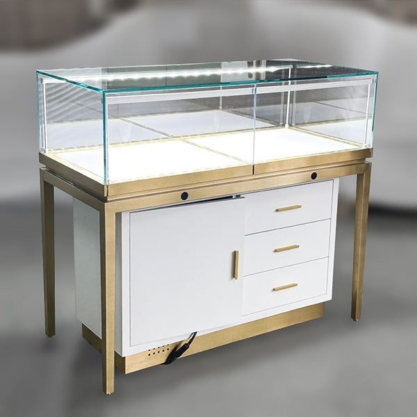 MT-43-Storage Jewelry Display Counter Glass Showcase