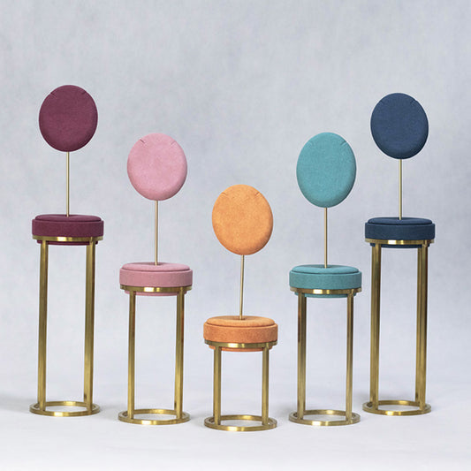 NH019 Multicolor Necklace Window Display Holder with Metal Base