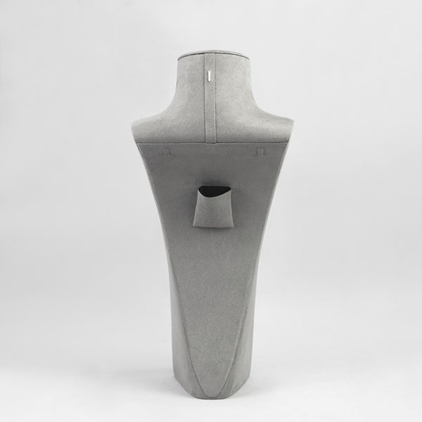 NH037 Necklace Display Bust Stand Grey