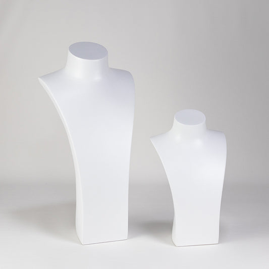 NH059 Necklace Display Bust Matt White
