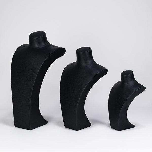 NH062 Necklace Display Stand Bust Black