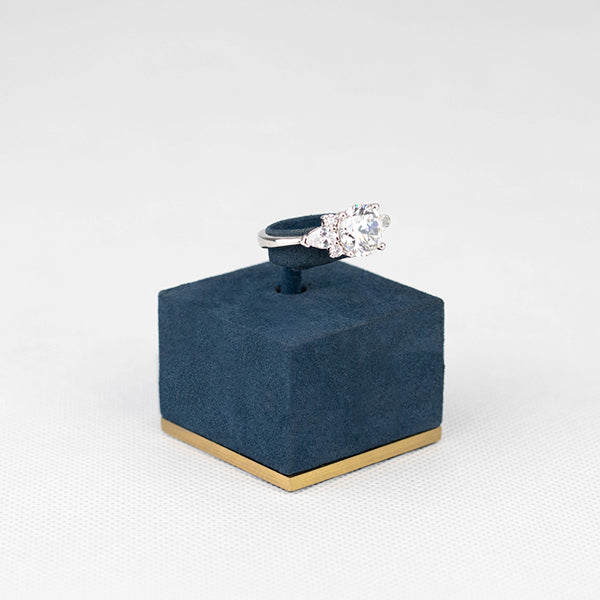 RH013 Single Ring Display Stand Velvet Jewelry Holder
