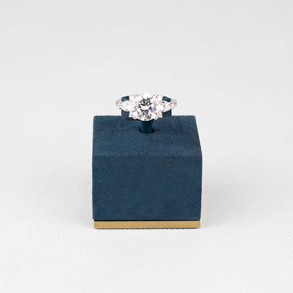 RH013 Single Ring Display Stand Velvet Jewelry Holder