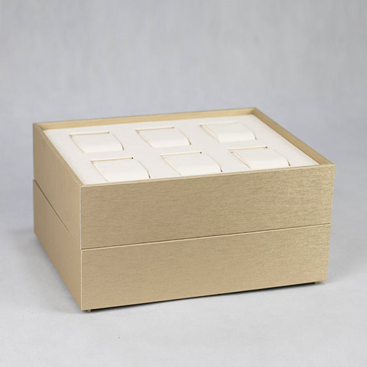 TR0033 Watch Presentation Tray 6 Grids Stackable Display Tray