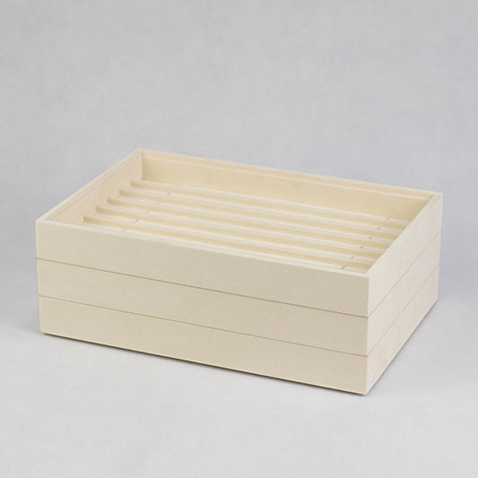 TR0042 Stackable Velvet Jewelry Trays Bracelet Display 8 Slots