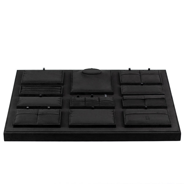 TR0046 Countertop Jewelry Display Tray Black Velvet