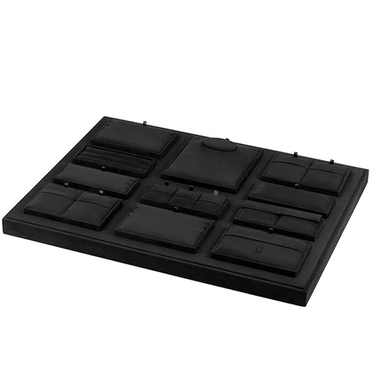 TR0046 Countertop Jewelry Display Tray Black Velvet