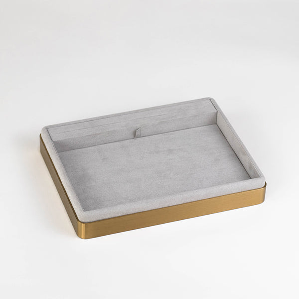 TR0083 Jewelry Display Tray Gold Metal Base